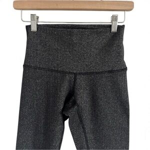 Lululemon Wunder Under Warm Knit Leggings Herringbone Dark Gray